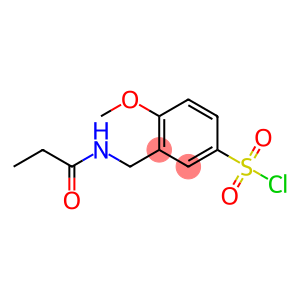 4-methoxy-3-(propanamidomethyl)benzene-1-sulfonyl chloride