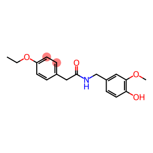 2-(4-ethoxyphenyl)-N-[(4-hydroxy-3-methoxy-phenyl)methyl]acetamide