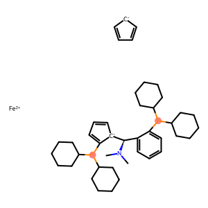(R)-1-Dicyclohexylphosphino-2-[(R)-a-(N,N-dimethylamino)-o-(dicyclohexylphosphinophenyl)-methyl]-ferrocene