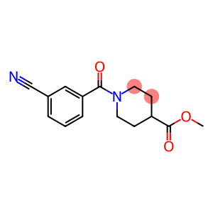 methyl 1-(3-cyanobenzoyl)piperidine-4-carboxylate