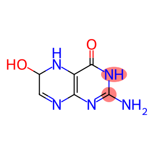 4,6-Pteridinediol,2-amino-5,6-dihydro-(6CI)