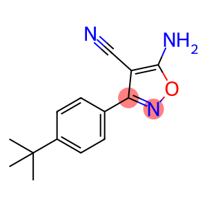 5-amino-3-(4-tert-butylphenyl)isoxazole-4-carbonitrile