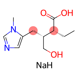 [R-(R*,R*)]-alpha-Ethyl-beta-(hydroxymethyl)-1-methyl-1H-imidazole-5-butanoic acid monosodium salt