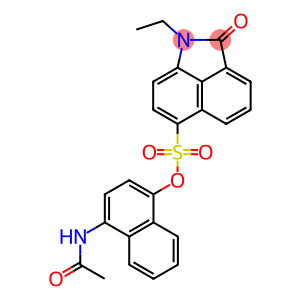 4-(acetylamino)-1-naphthyl 1-ethyl-2-oxo-1,2-dihydrobenzo[cd]indole-6-sulfonate