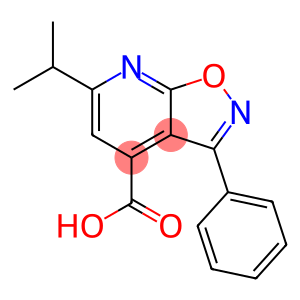 6-Isopropyl-3-phenyl-isoxazolo[5,4-b]pyridine-4-carboxylic acid