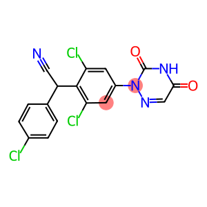 2,6-DICHLORO-A-(4-CHLOROPHENYL)-4(4,5-DIHYDRO-3,5-DIOXO-1,2,4-TRIAZIN-2-YL)BENZENEACETONITRILE