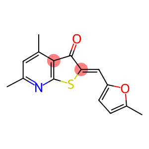 4,6-dimethyl-2-[(5-methyl-2-furyl)methylene]thieno[2,3-b]pyridin-3(2H)-one