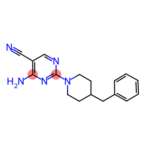 4-amino-2-(4-benzyl-1-piperidinyl)-5-pyrimidinecarbonitrile