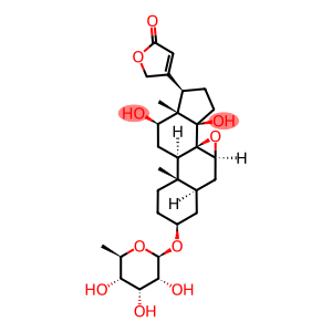 3β-[(6-Deoxy-β-D-allopyranosyl)oxy]-7β,8-epoxy-12β,14-dihydroxy-5α-card-20(22)-enolide
