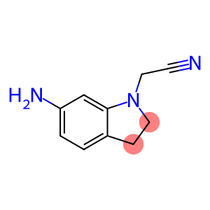 1H-Indole-1-acetonitrile, 6-amino-2,3-dihydro-