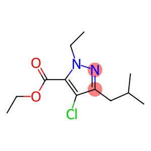 1H-Pyrazole-5-carboxylic acid, 4-chloro-1-ethyl-3-(2-methylpropyl)-, ethyl ester