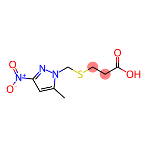 3-(5-Methyl-3-nitro-pyrazol-1-ylmethylsulfanyl)-propionic acid