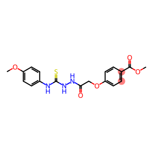 methyl 4-(2-{2-[(4-methoxyanilino)carbothioyl]hydrazino}-2-oxoethoxy)benzenecarboxylate