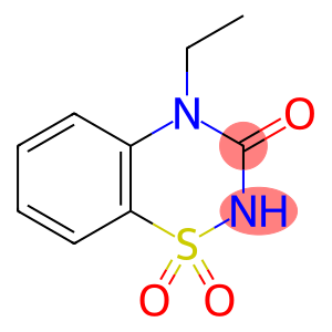 4-Ethyl-2H-1,2,4-benzothiadiazin-3(4H)-on-1,1-