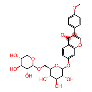 4H-1-Benzopyran-4-one,3-(4-methoxyphenyl)-7-[(6-O-b-D-xylopyranosyl-b-D-glucopyranosyl)oxy]-