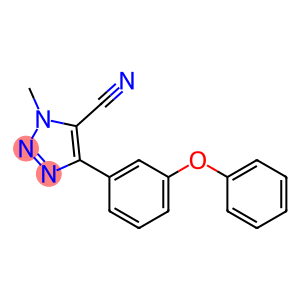 1-METHYL-4-(3-PHENOXYPHENYL)-1,2,3-TRIAZOLE-5-CARBONITRILE