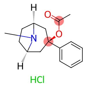 8-Azabicyclo[3.2.1]octan-3-ol, 8-Methyl-3-phenyl-, acetate (ester), hydrochloride, endo-
