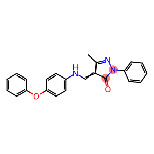 3H-Pyrazol-3-one, 2,4-dihydro-5-methyl-4-[[(4-phenoxyphenyl)amino]methylene]-2-phenyl-
