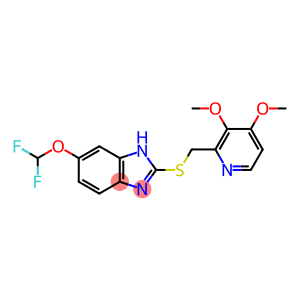 6-(difluoromethoxy)-2-{[(3,4-dimethoxypyridin-2-yl)methyl]sulfanyl}-1H-benzimidazole
