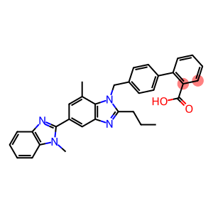 Telmisartan Related Compound B (4'-[(1,7'-dimethyl-2'-propyl-1H,1'H-2,5'-bibenzo[d]imidazol-1'-yl)methyl]biphenyl-2-carboxylic acid)
