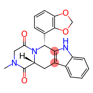 Pyrazino[1',2':1,6]pyrido[3,4-b]indole-1,4-dione, 6-(1,3-benzodioxol-4-yl)-2,3,6,7,12,12a-hexahydro-2-methyl-, (6R,12aR)-