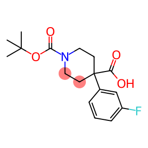 N-BOC-4-(M-FLUOROPHENYL)-4-PIPERIDINECARBOXYLIC ACID