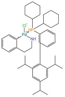 (2-二环己基膦基-2′,4′,6′-三异丙基-1,1′-联苯基)[2-(2-氨乙基)苯基)]氯化钯(II)
