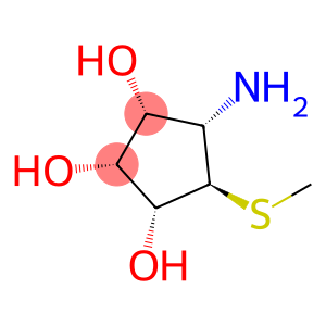 (1R)-4α-Methylthio-5β-aminocyclopentane-1β,2β,3β-triol