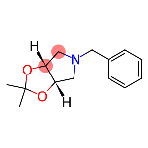 4H-1,3-Dioxolo[4,5-c]pyrrole, tetrahydro-2,2-dimethyl-5-(phenylmethyl)-, (3aR,6aS)-