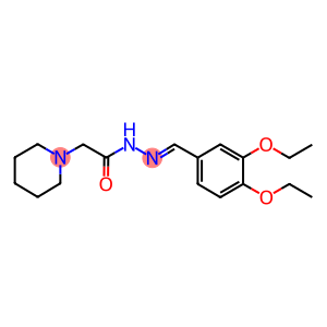 N'-(3,4-diethoxybenzylidene)-2-(1-piperidinyl)acetohydrazide