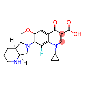 3-Quinolinecarboxylic acid, 1-cyclopropyl-8-fluoro-1,4-dihydro-6-Methoxy-7-[(4aS,7aS)-octahydro-6H-pyrrolo[3,4-b]pyridin-6-yl]-4-oxo-
