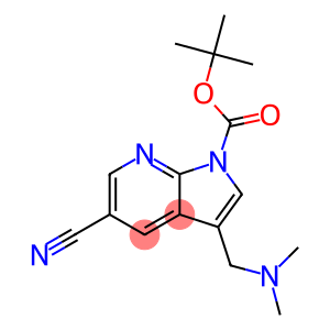 1H-Pyrrolo[2,3-b]pyridine-1-carboxylic acid, 5-cyano-3-[(diMethylaMino)Methyl]-, 1,1-diMethylethyl ester