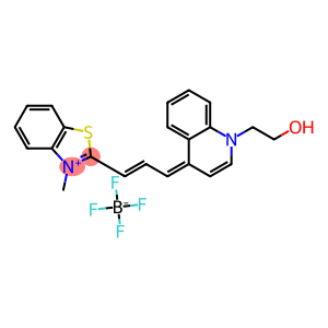 Benzothiazolium, 2-[3-[1-(2-hydroxyethyl)-4(1H)-quinolinylidene]-1-propen-1-yl]-3-methyl-, tetrafluoroborate(1-)