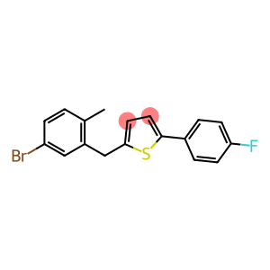 2-(5-bromo-2-methyl-benzyl-(5-fluorophenyl)thiophene