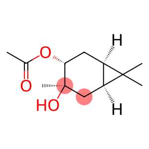 [1S-(1alpha,3beta,4alpha,6alpha)]-3-hydroxy-3,7,7-trimethylbicyclo[4.1.0]hept-4-yl acetate