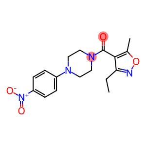 Methanone, (3-ethyl-5-methyl-4-isoxazolyl)[4-(4-nitrophenyl)-1-piperazinyl]-