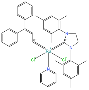 [1,3-双(2,4,6-三甲基苯基)-2-咪唑烷亚基](3-苯基-1H-茚-1-亚基)(吡啶基)二氯化钌