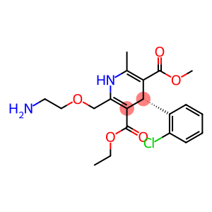 3,5-Pyridinedicarboxylic acid, 2-[(2-aminoethoxy)methyl]-4-(2-chlorophenyl)-1,4-dihydro-6-methyl-, 3-ethyl 5-methyl ester, (4S)-