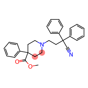4-Piperidinecarboxylic acid, 1-(3-cyano-3,3-diphenylpropyl)-4-phenyl-, Methyl ester