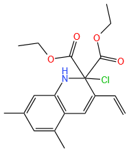 2-CHLORO-5,7-DIMETHYL-3-(2,2-DIETHOXYCARBONYL)VINYLQUINOLINE