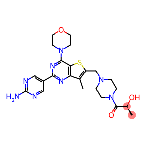 (S)-1-[4-[[2-(2-氨基嘧啶-5-基)-7-甲基-4-(吗啉-4-基)噻吩并[3,2-D]嘧啶-6-基]甲基]哌嗪-1-基]-2-羟基丙-1-酮