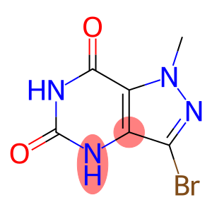 3-bromo-1-methyl-1H-pyrazolo[4,3-d]pyrimidine-5,7-diol