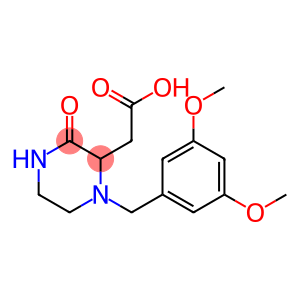 2-Piperazineacetic acid, 1-[(3,5-dimethoxyphenyl)methyl]-3-oxo-