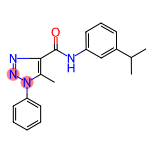 N-(3-isopropylphenyl)-5-methyl-1-phenyl-1H-1,2,3-triazole-4-carboxamide