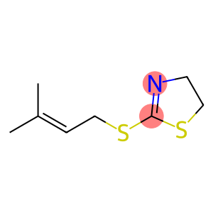 Thiazole, 4,5-dihydro-2-[(3-Methyl-2-butenyl)thio]