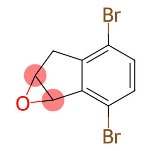 6H-Indeno[1,2-b]oxirene, 2,5-dibromo-1a,6a-dihydro-