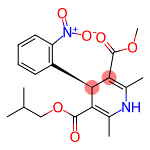 3,5-Pyridinedicarboxylic acid, 1,4-dihydro-2,6-dimethyl-4-(2-nitrophenyl)-, methyl 2-methylpropyl ester, (4S)- (9CI)