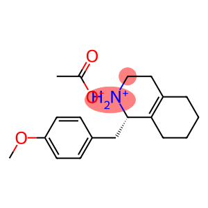 (1S)-1-[(4-methoxyphenyl)methyl]-1,2,3,4,5,6,7,8-octahydroisoquinolin-2-ium:acetate