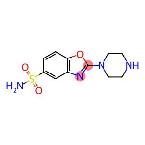 5-Benzoxazolesulfonamide, 2-(1-piperazinyl)-