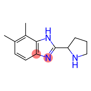 1H-Benzimidazole, 6,7-dimethyl-2-(2-pyrrolidinyl)-